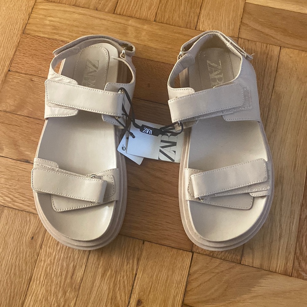 Zara leather dad sandals